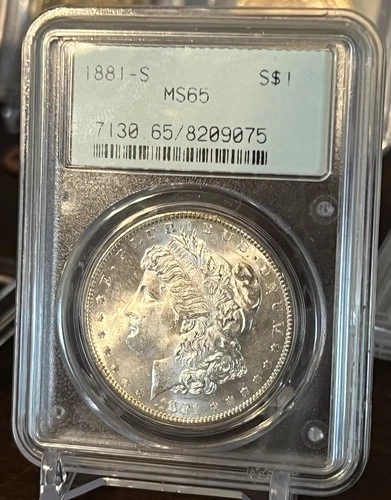 1881-S $1 Morgan Silver Dollar PCGS MS65 OGH Free Shipping!