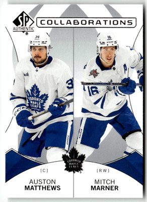2024-25 Upper Deck SP NHL C-5 Auston Matthews Mitch Marner Collaboration
