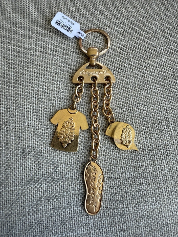 Free People FP Movimiento Triple Dije Llavero Ropa Activa Metal Dijes Llavero Foto 3 de 4