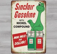 Sinclair Gasoline With Nickel Compound 8 x 12 Novelty Metal Sign Made In USA