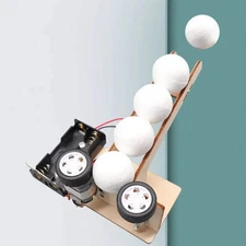 Electric Ball Pitching Machine Kit, DIY Science Toys for Kids, Educational Techn