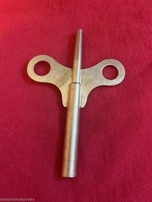 SETH THOMAS CLOCKS DOUBLE END BRASS CLOCK  KEY #6/4 NEW PARTS SIZE 3.6/1.8 MM