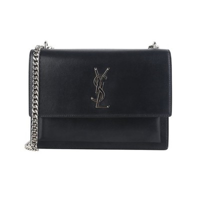 Saint Laurent Monogram Sunset Bag Medium mit Silberbeschlägen 442906 148669966