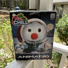 MR CHILL Animated 3D SNOWMAN CHRISTMAS SINGS TALKS JOKES LIGHTS UP Used In Box
