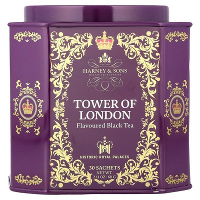 Black Tea, Tower of London, 30 Sachets, 2.11 oz (60 g)