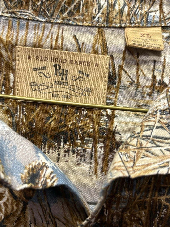NWT Red Head Ranch XL Long Sleeve Duck Hunt All Over Print Button Up Shirt - Image 2 of 4