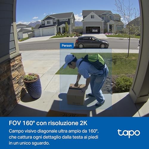 Tapo D210 Videocitofono 2K 3MP a Batteria | Sicurezza Casa TP-Link - 2