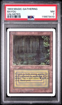 BAYOU Unlimited Rare Reserved List PSA 7 Vintage MTG [Nostalgium