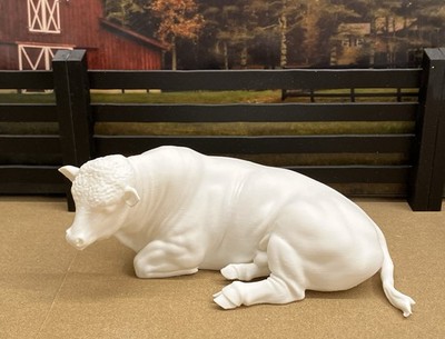 1:12 Classic Lying Down Model Bull (Polled) 3D Print For Breyer Horse Cattle Cow