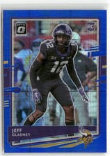 2020 Donruss Optic #108 Jeff Gladney Blue Hyper Minnesota Vikings