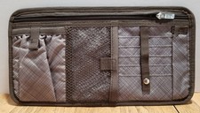 Thirty-One Organizing Tote/Bag Insert Brown Multi-Pocket Travel Business