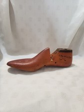 Vintage J.V. Wooden Cobblers Shoe Form/ Shoe Last/ 10 D/ Falmouth/ Sep. 1966 