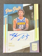 Zeke Nnaji 2020-21 Donruss Elite Pen Pals RC Auto #PP-ZNJ #ed 65/99