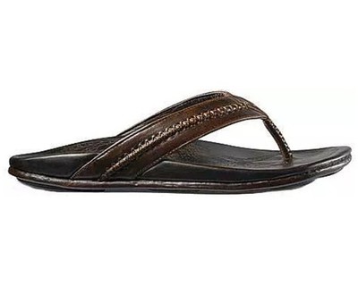 OluKai Men's Mea Ola Flip Flop Color: Dark Java/Dark Java