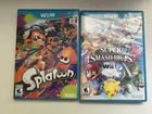 Splatoon + Super Smash Bros Wii U Game Lot Complete Tested