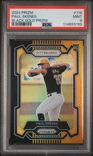 2024 Panini Prizm 1/5 PAUL SKENES Rookie Black Gold Prizm #118 - PSA 9