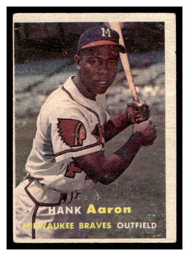 1957 Topps BASEBALL #20 Hank Aaron 57T