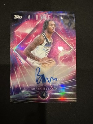 Bones Hyland 2025-26 Topps Midnight Dark Matter Auto #DMA-BH MIN