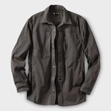 Men's AKHG. Stone Run Standard Fit Overshirt Forged Iron LIMITED DEAL!🔥