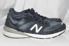 New Balance 990v5 M990NV5 navy blue suede mesh men 15 D medium Made In USA