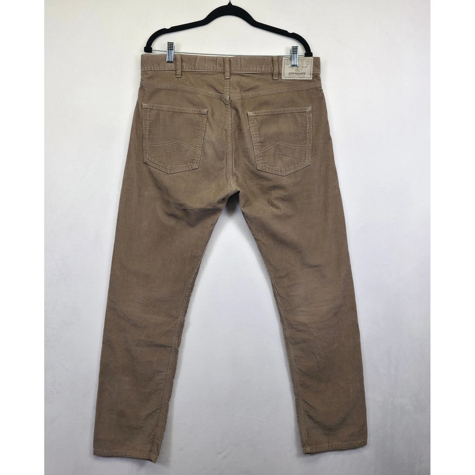 Patagonia Pants Mens 34x32 Brown Straight Fit Corduroy Organic Cotton Classic - Image 2 of 4