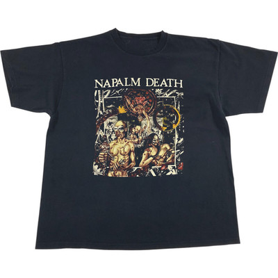 Rare! Hot 1992 Napalm Death Band Shirt Short Sleeve Black S-5XL SG261
