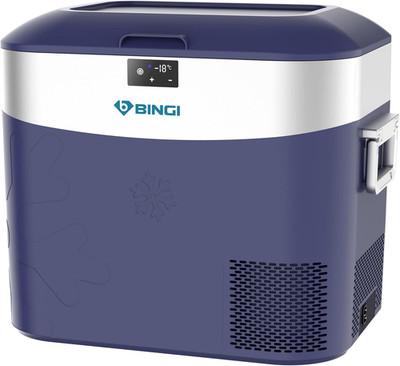 BINGI Kompressor Kühlbox 22L Tragbarer Auto Kühlschrank 12/24V DC Und 230V AC Mi
