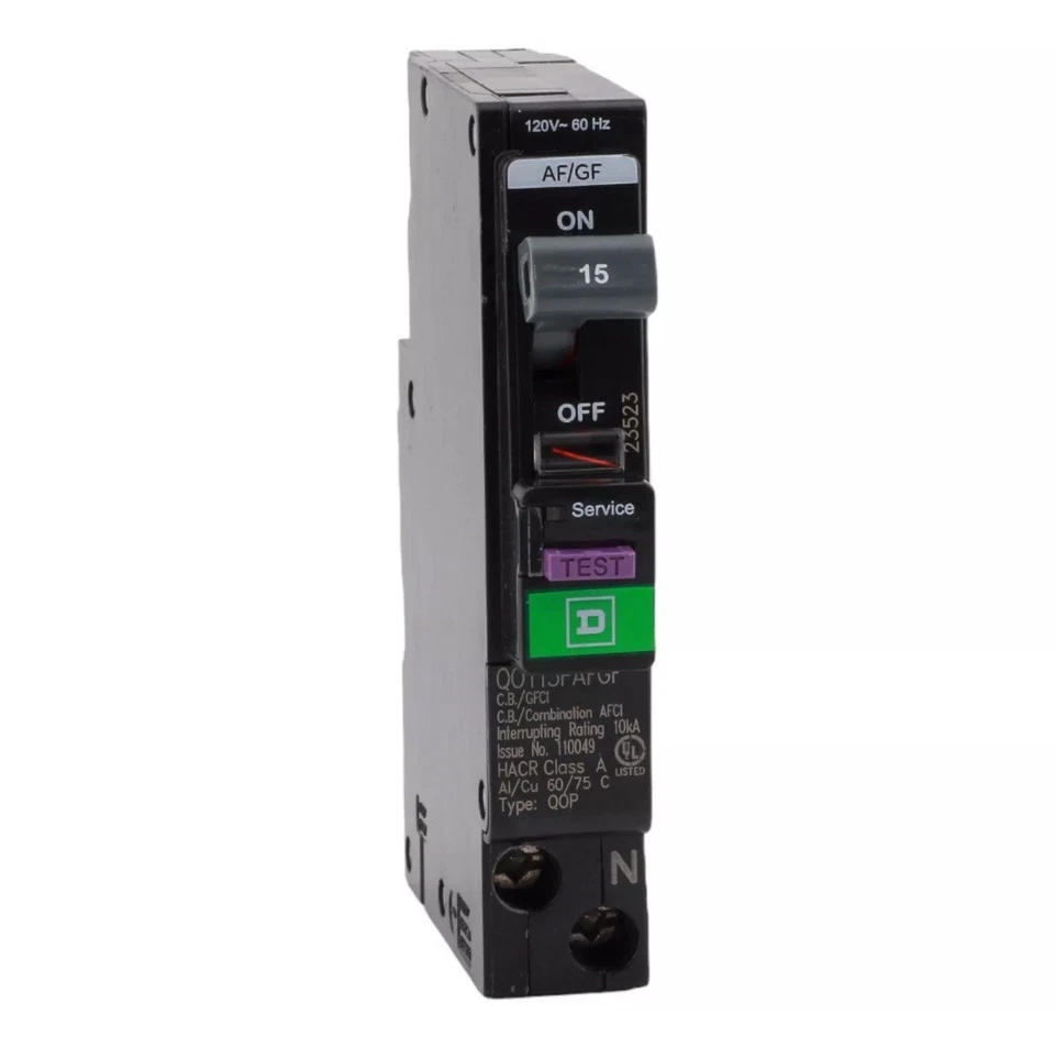 NEW Square D QO115PAFGF 15A 120V 1-Pole AFCI GFCI Dual Function Circuit Breaker - Image 3 of 4