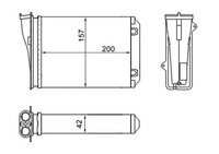 Mahle Ah 274 000S WäRmetauscher, Innenraumheizung FüR CitroËN Peugeot