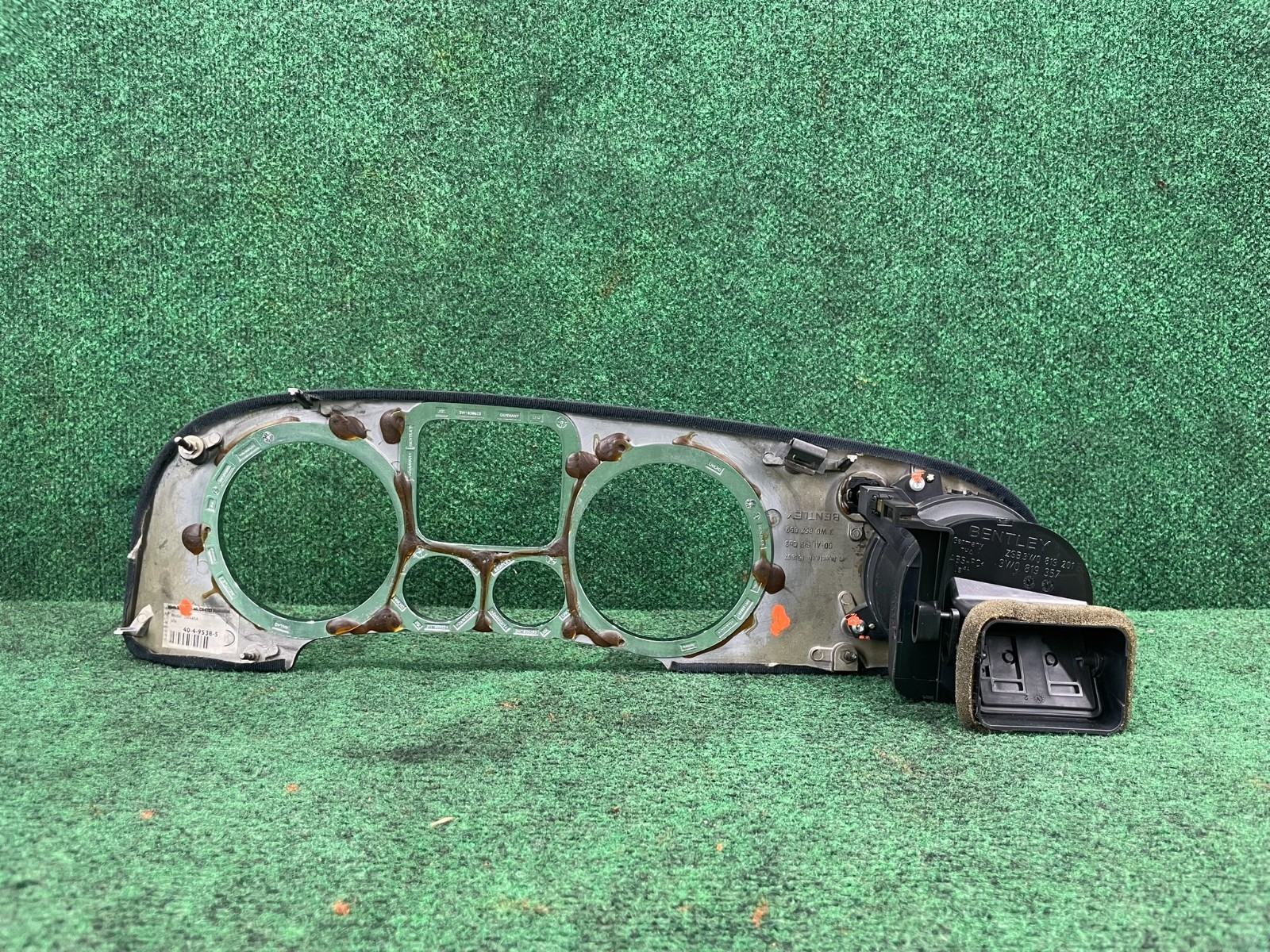 🛑 03-12 Bentley Continental GTC Dash Speedometer Trim Bezel A/C Air Vent OEM