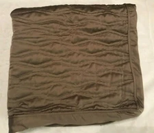 Hotel Collection Woven Texture Red Collection Brown Quilted Euro Sham