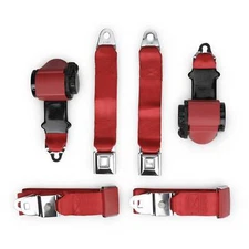 1970-71 Corvette Single Retractor Shoulder Seatbelt Kit PushButton