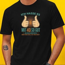 T-Shirt Herren 40 Geburtstag Motiv Baumwolle Größe XS bis 5XL
