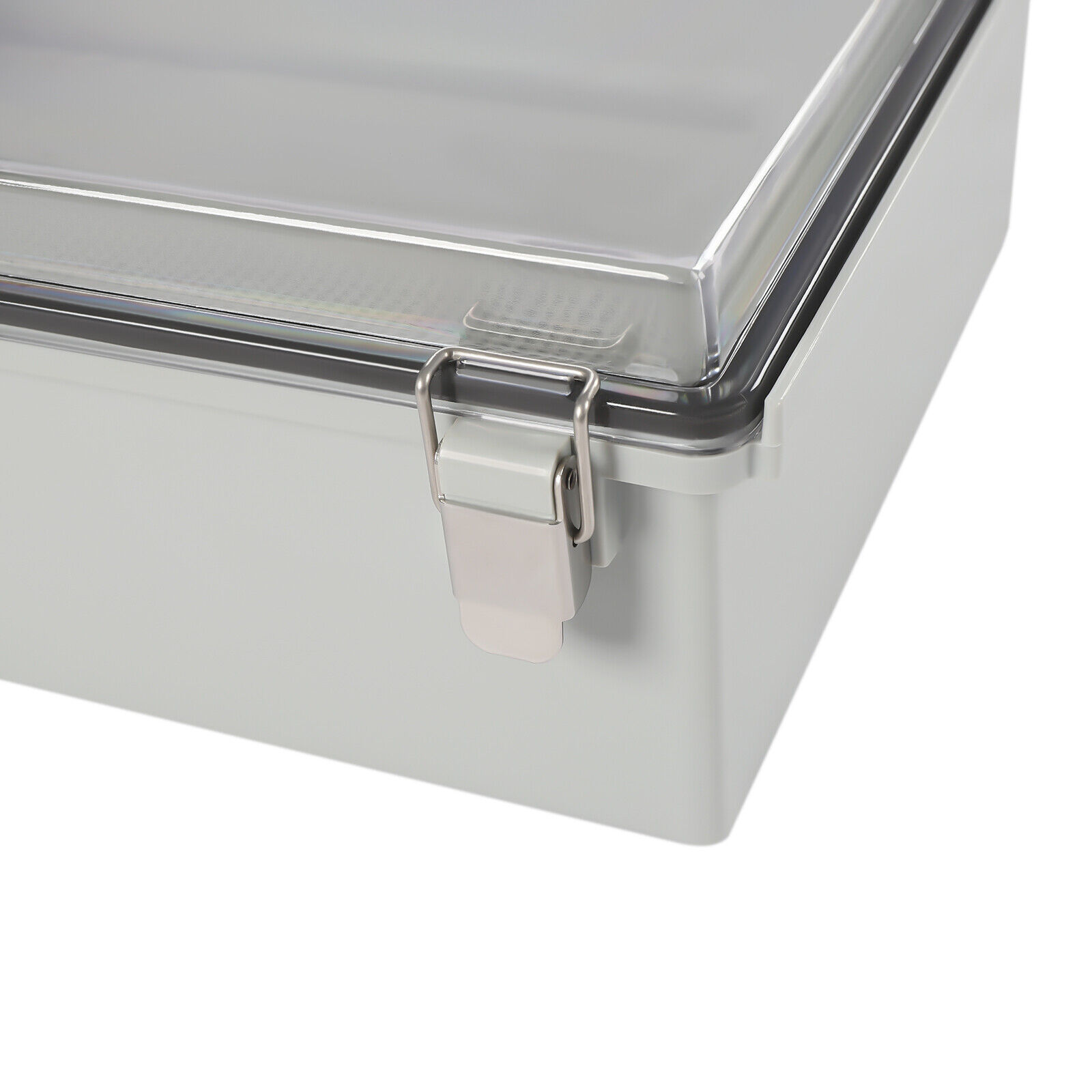 Electrical Enclosure 380x280x130mm Clear Cover Hinged Lid IP67