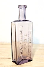 Dr. Prices Special Flavoring Extract LARGE 7" Antique Early 1900s Purple Bottle