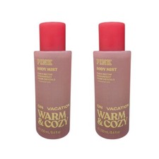 SET OF 2 New Victoria  s Secret Pink On Vacation Warm and Cozy Body Mist, 8.4 OZ