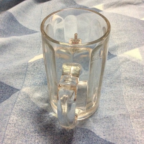 TWO (2) GLASS MUGS ● Konigsbacher Beer Mug ● Mönchshof  Beer miniature ● Germany - Picture 5 of 16