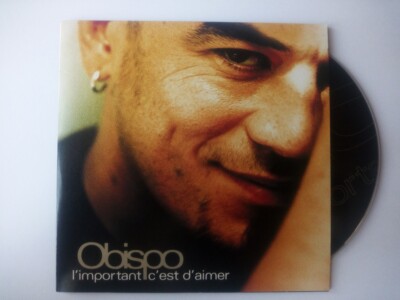 Pascal Obispo - L'Important C'Est D'Aimer - CD Single - 2000 - Chanson 2TR Card