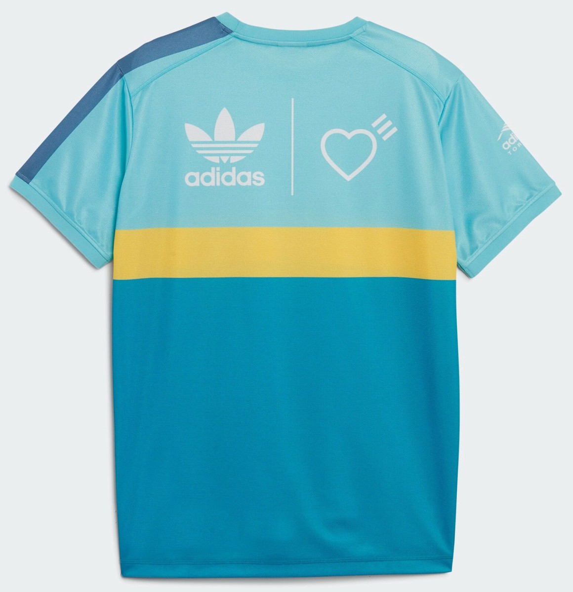 Adidas Originals x Human Made Graphic Tee T Shirt Aqua Medium