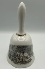 Currier and Ives Dinner Bell By AVON Awarded Exclusively To Avon Reps.