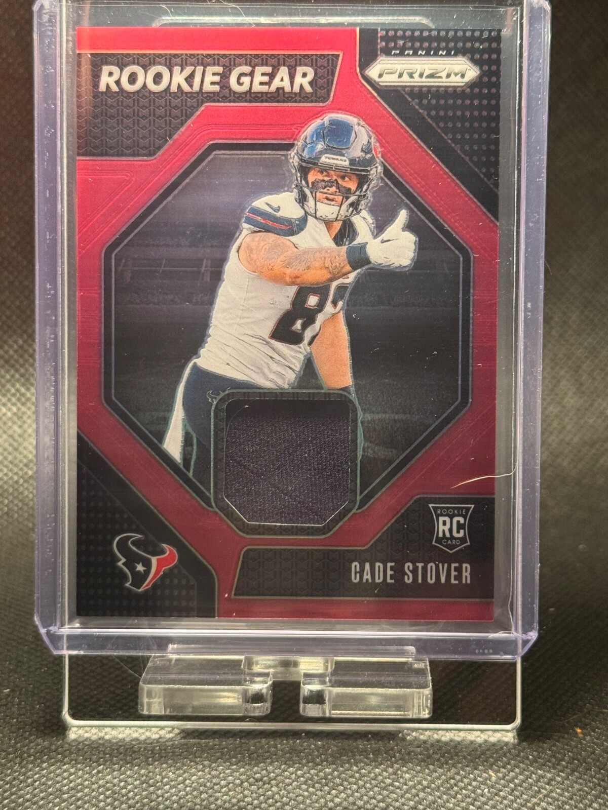 2024 Panini Prizm - Rookie Gear Cade Stover #RG-CSR Pink Prizm (MEM, RC)