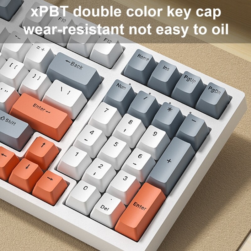 Mechanical Keyboard 98Keys, Backlits Wire Keyboard, for Gamers Shaft Components