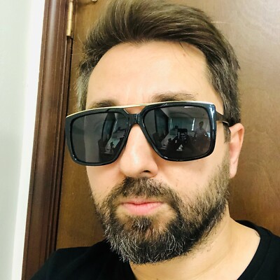 Lentes De Moda Gafas Para Humbres Grande Model Sunglasses Men Retro Luxury Style