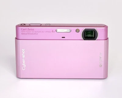 SONY DSC-T77 Digital Camera Pink Cyber Shot 4x Optical Zoom