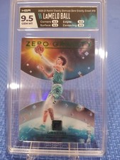 2020 2021 Clearly Donruss Green Zero Gravity Lamelo Ball /25 HGA 9.5 GEM MINT
