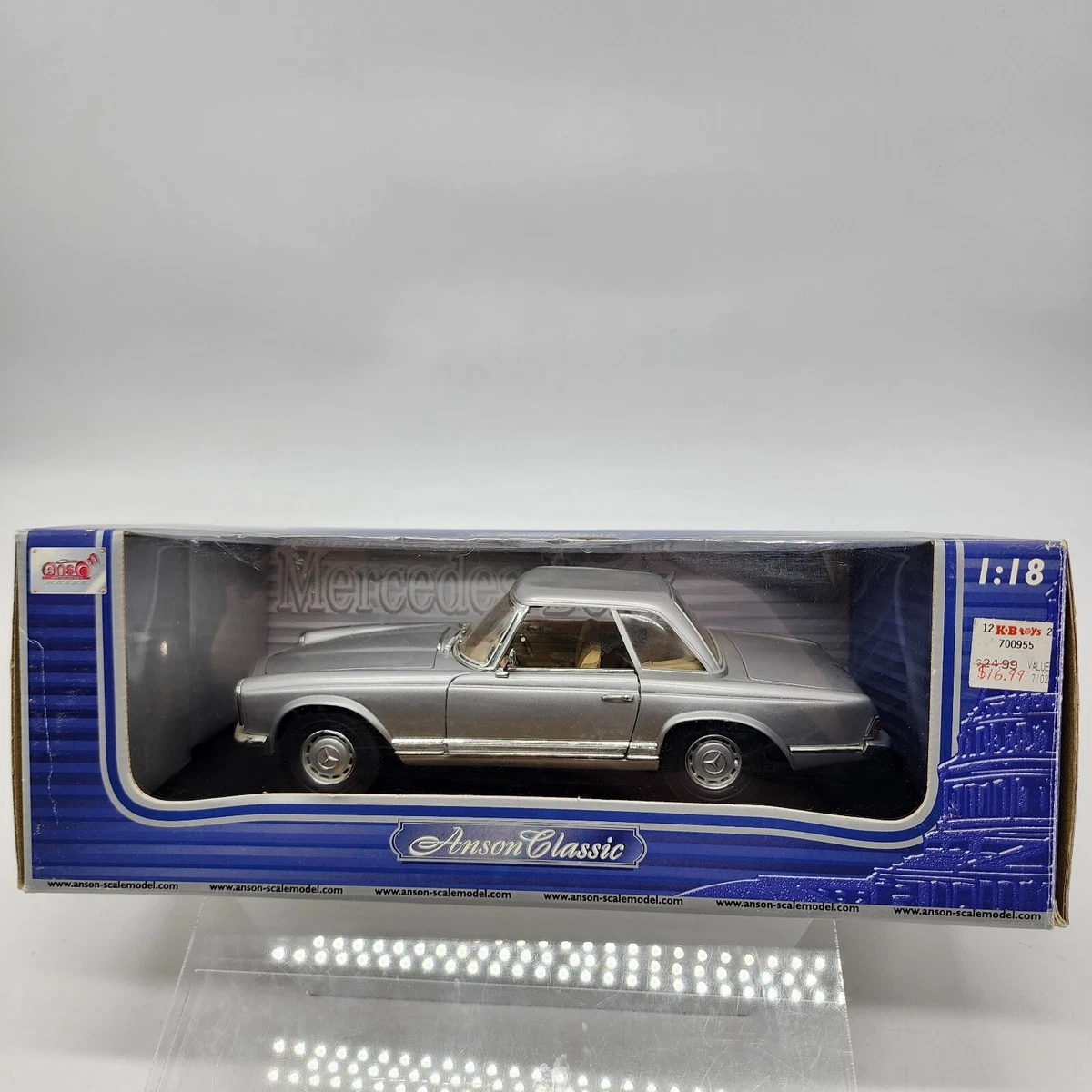 ミニカー ANSON Mercedes-Benz 280SL 1/18 Anson Mercedes-Benz 1:18 Scale Diecast Cars, Trucks & Vans for
