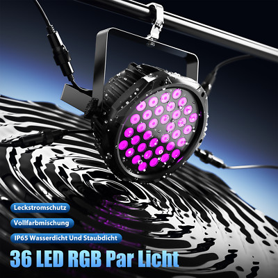 UKing 250W RGBW IP65 Wasserdicht 36 LED PAR DMX Bühnenlicht Outdoor Ostern DJ