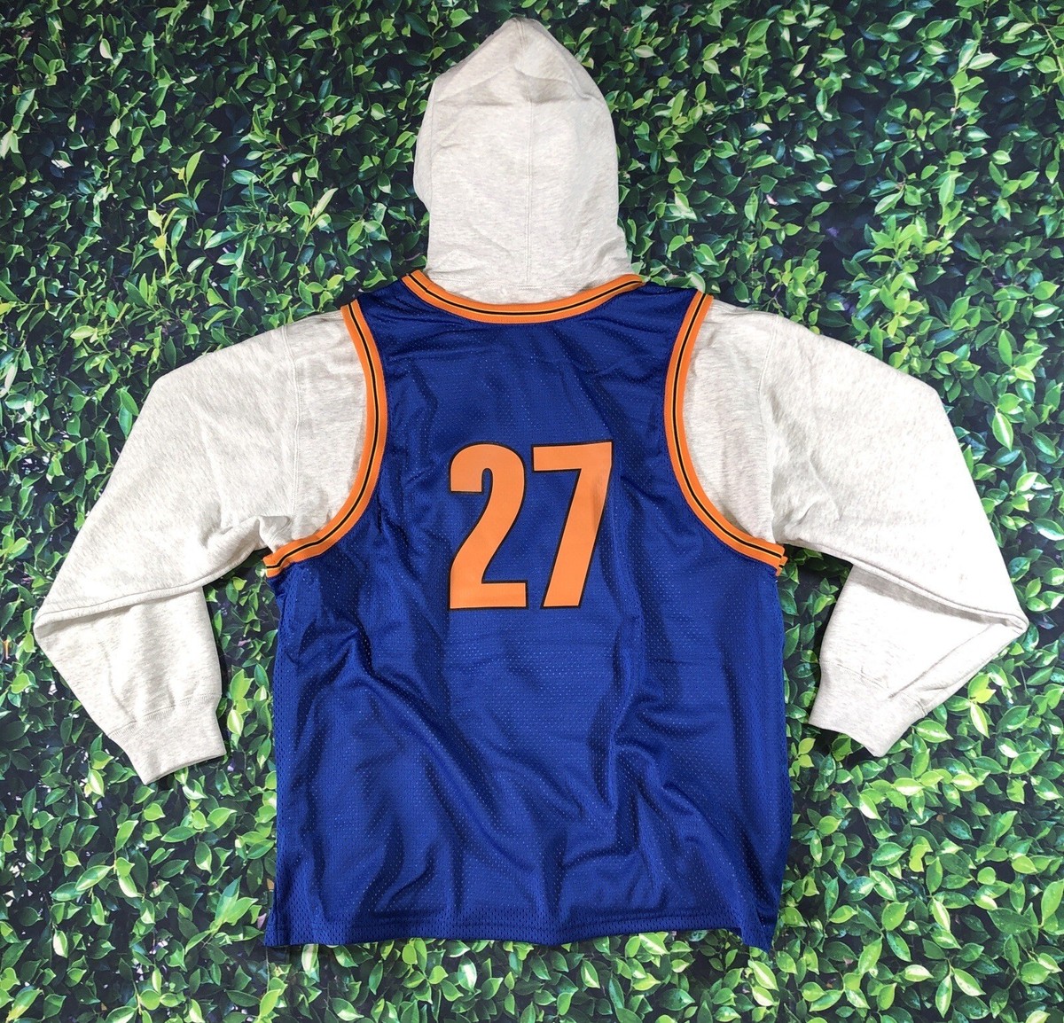 Supreme Basketball Jersey Hoodie Size L Ash Grey | eBay