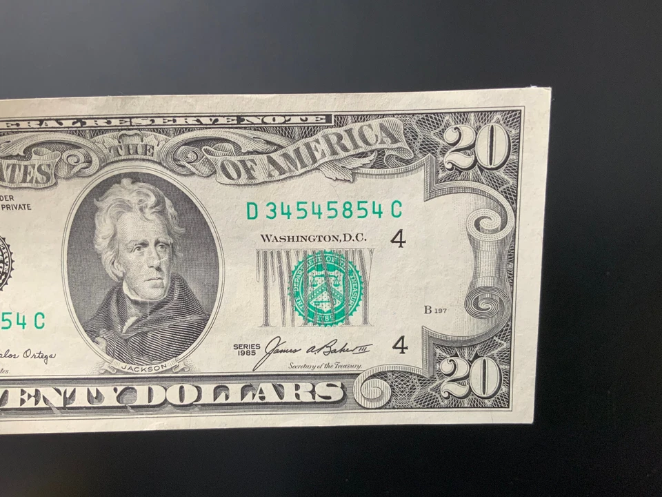 1985 $20 DOLLAR BILL D34545854C - Image 3 of 4