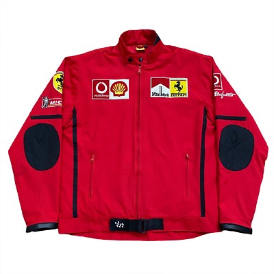 Vintage 1996 Ferrari Nice Man Sports Quilted Lined Shell Vintage 1996 Ferrari Nice Man Sports Quilted Lined Shell